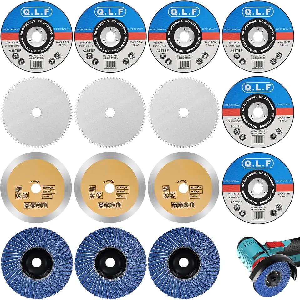 Trennscheiben, 15 Stück Trennscheibe 76mm, 4 Sorten Trennscheiben