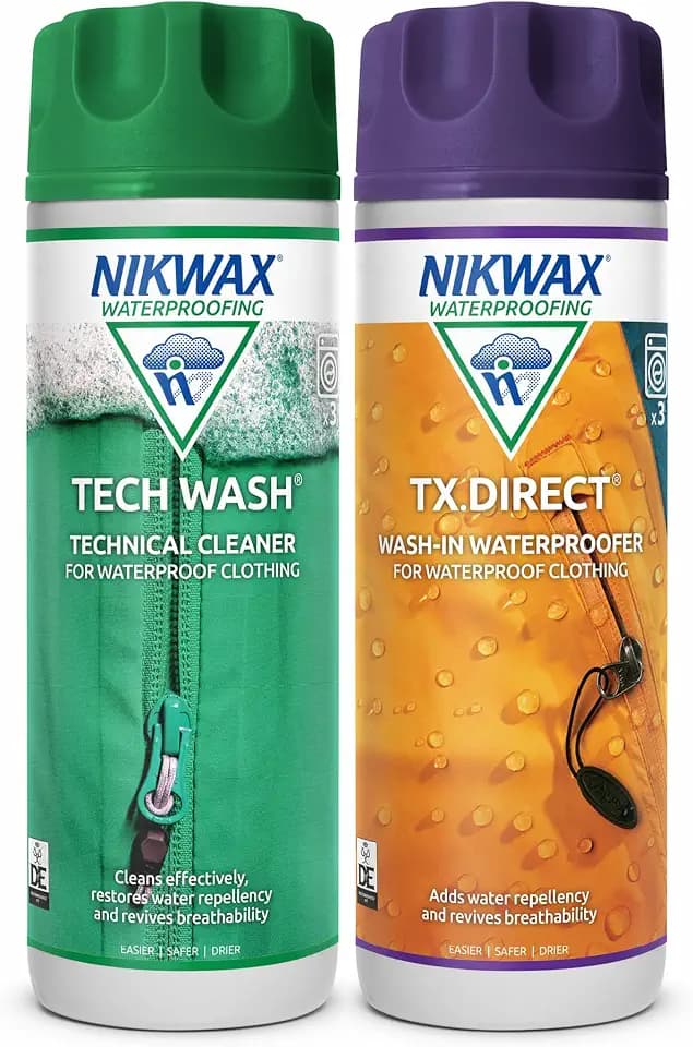 Nikwax Hardshell Cleaning & Waterproofing Duo-Pack