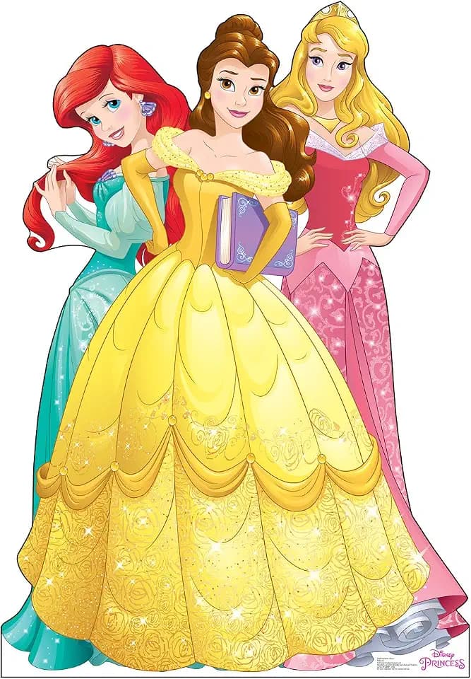 Cardboard People Ariel, Belle & Aurora Cardboard Cutout - Disney Princess