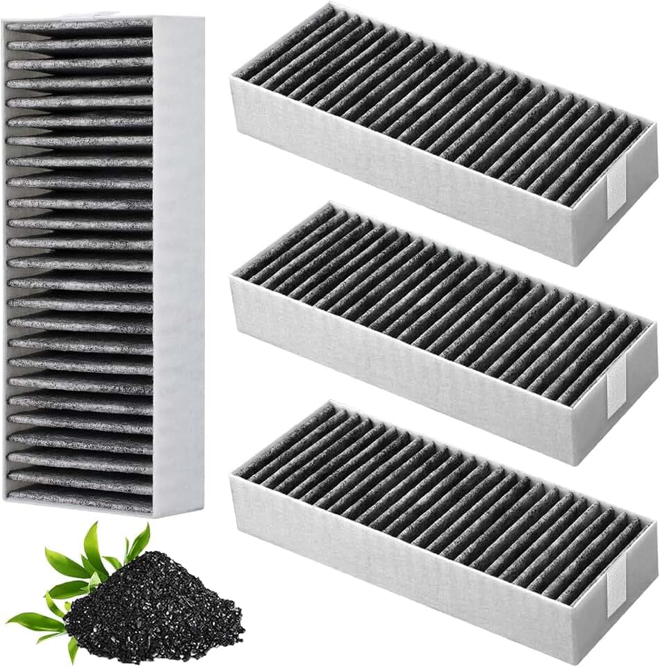 4er Aktivkohlefilter für Siemens/Bosch/Neff/Gaggenau/Constructa(193x75x35)