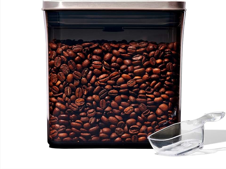 OXO Steel Coffee POP Behälter mit Löffel, 1,6 l