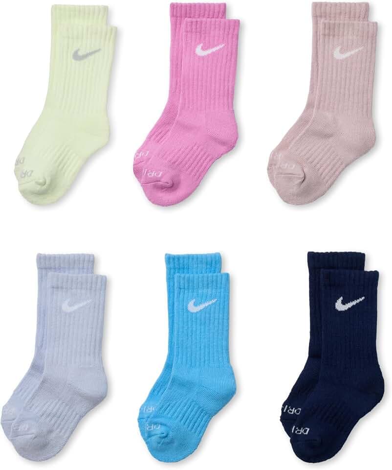 Nike Kids' Multi-Pack Performance Crew Socks