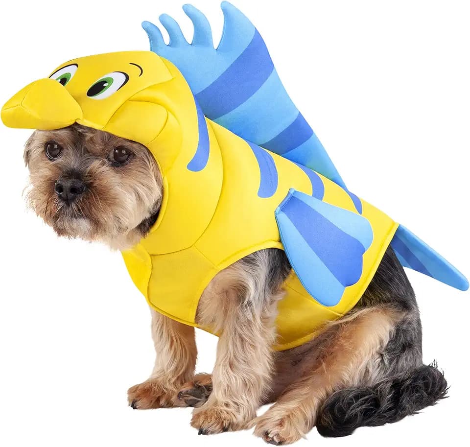 Rubies at Party City Disney Little Mermaid: Flounder Pet Costume for for Dogs or Cats, Small