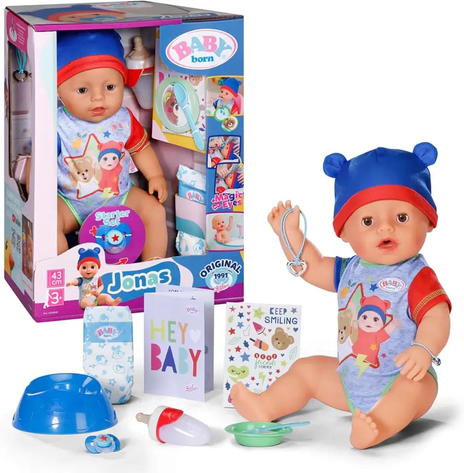 BABY Born Jonas 43 cm Jungenpuppe mit 10 Funktionen