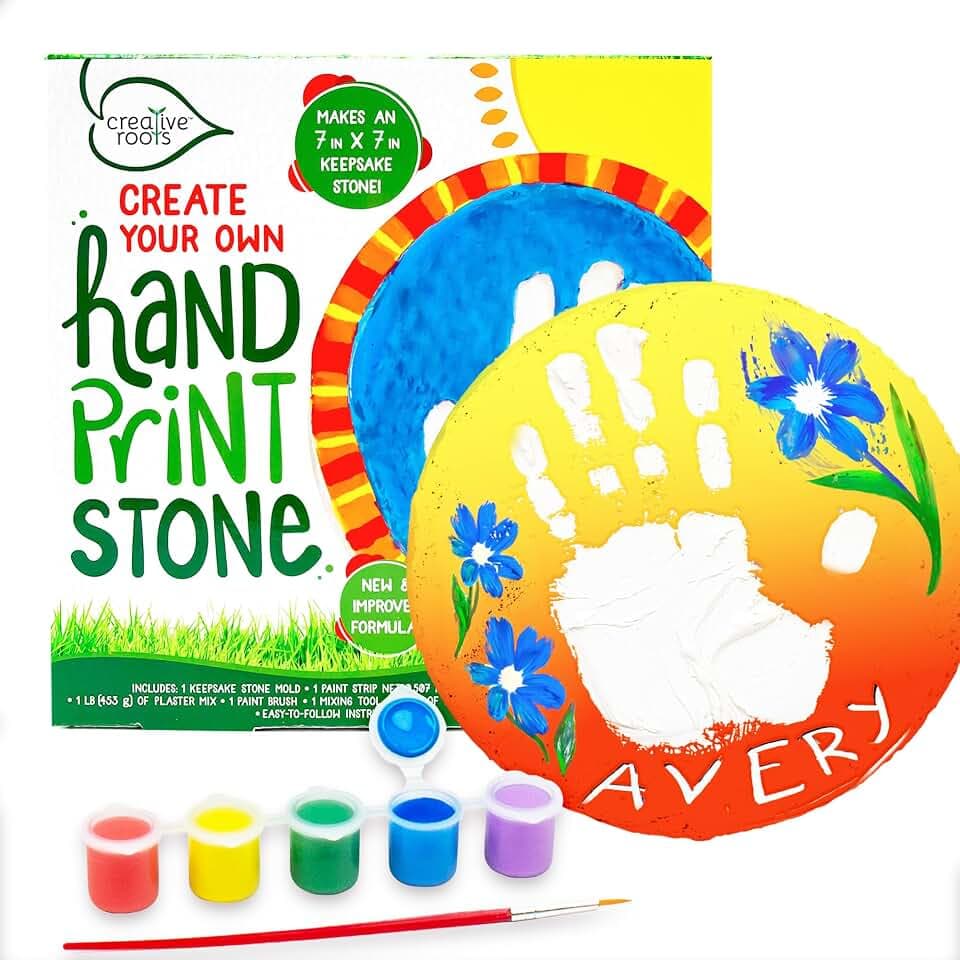 Creative Roots Paint Your Own Stepping Stone Kit, Handprint