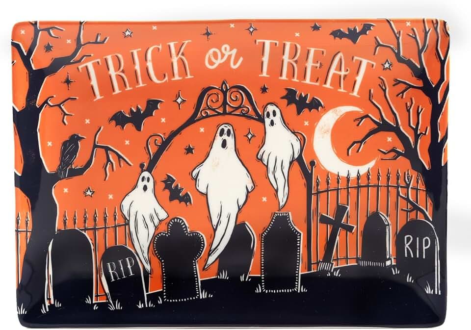 Certified International Hocus Pocus Rectangular Platter, 14-inch Length