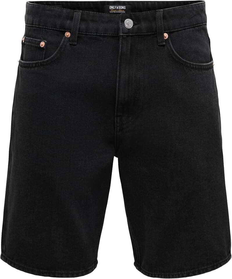 Only & Sons Male Jeans-Shorts ONSEDGE Gerade geschnitten Shorts
