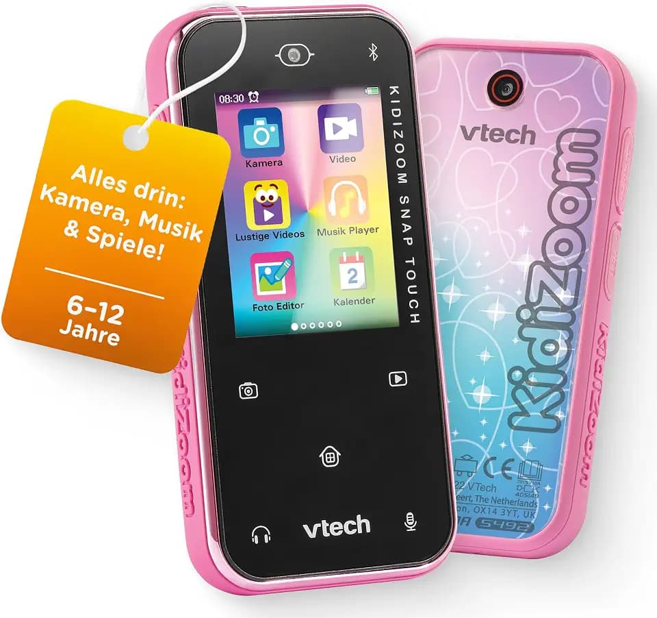 VTech KidiZoom Snap Touch Pink - Kinderkamera 5MP Dualkamera
