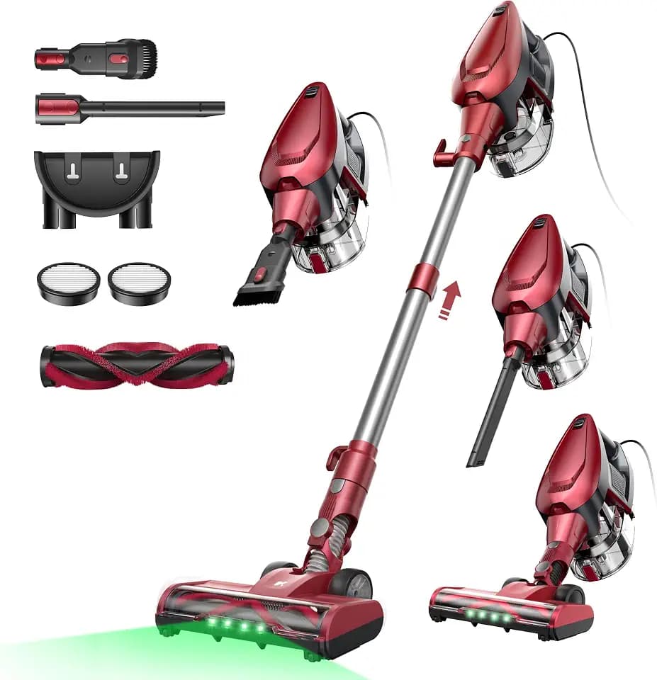 Vexilar C9 Staubsauger mit Kabel 500W, 70KPa Saugkraft für Tierhaare