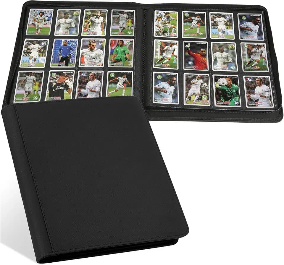 GERMUN Trading Card Binder 12 Pocket, 720 Pockets Card Binders, Card Collection Binder, Card Album Folder for MTG, TCG, Sports Cards, Game Cards (Black)