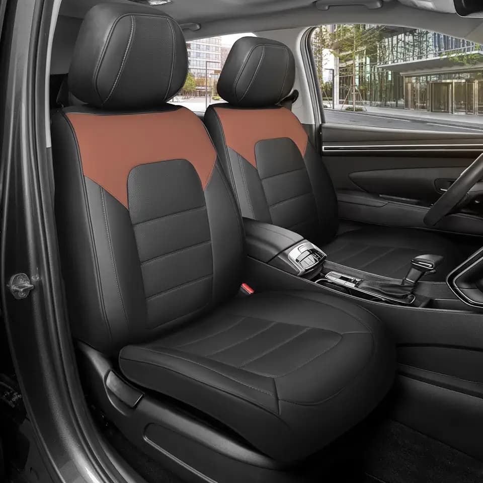 MotorBox Curated Western Estate Leather Seat Covers for Cars & SUVs