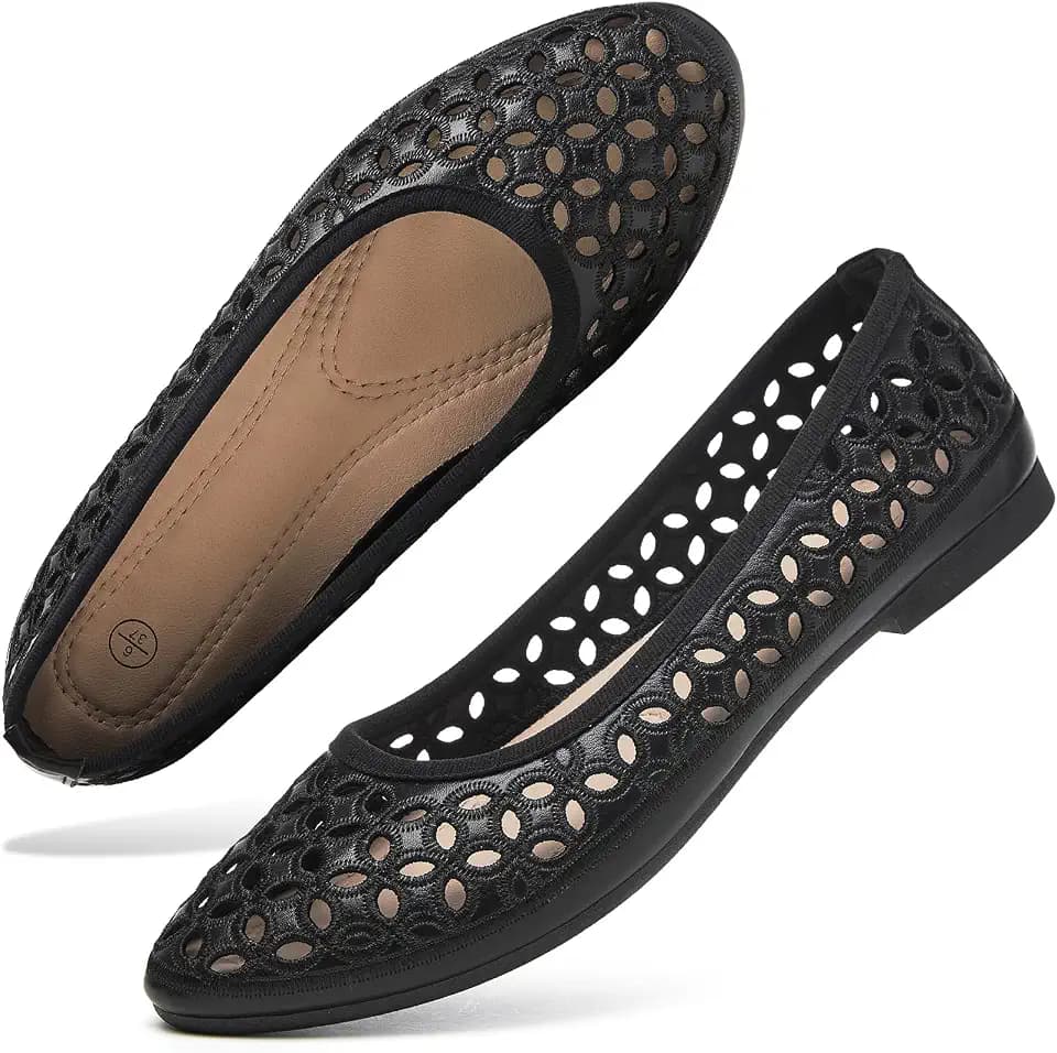 hash bubbie Women's Dress Ballet Flats Slip-On Loafers Shoes