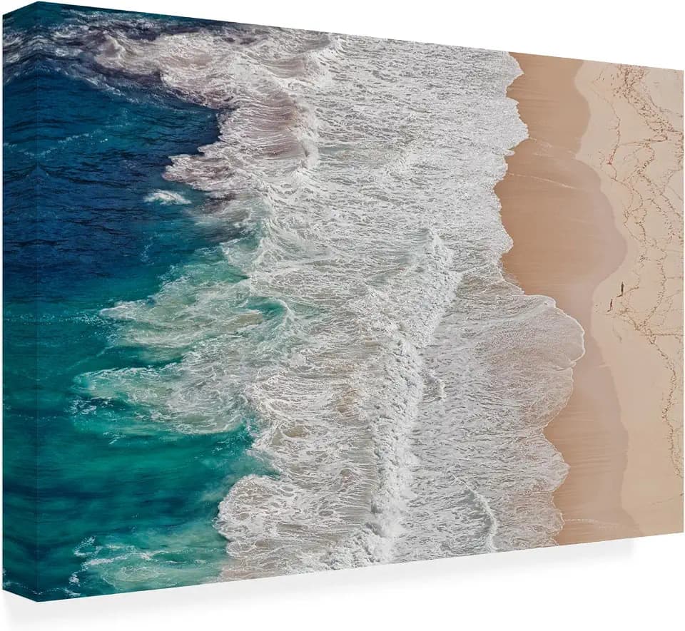 Trademark Fine Art - 'Where The Ocean Ends' Canvas Art - 30x47