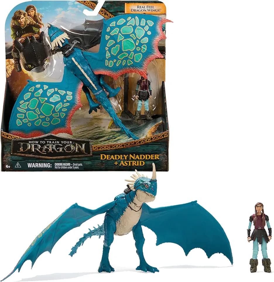 Dreamworks How to Train your Dragon, Wikinger und Drachen Actionfiguren-Set, Sturmpfeil & Astrid, Spielzeug für Kinder ab 4 Jahren