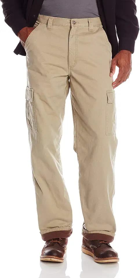 Wrangler Authentics Cargohose für Herren, mit Fleece gefüttert