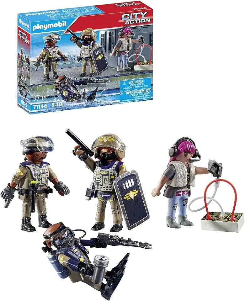 PLAYMOBIL | City Action | SWAT-Figurenset | Spielzeug für Kinder ab 5 Jahren | 71146
