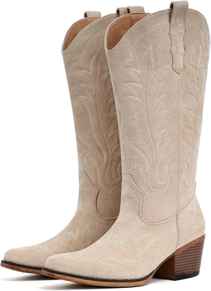 Cowboy Boots for Women Western Mid Calf Cowgirl Boots