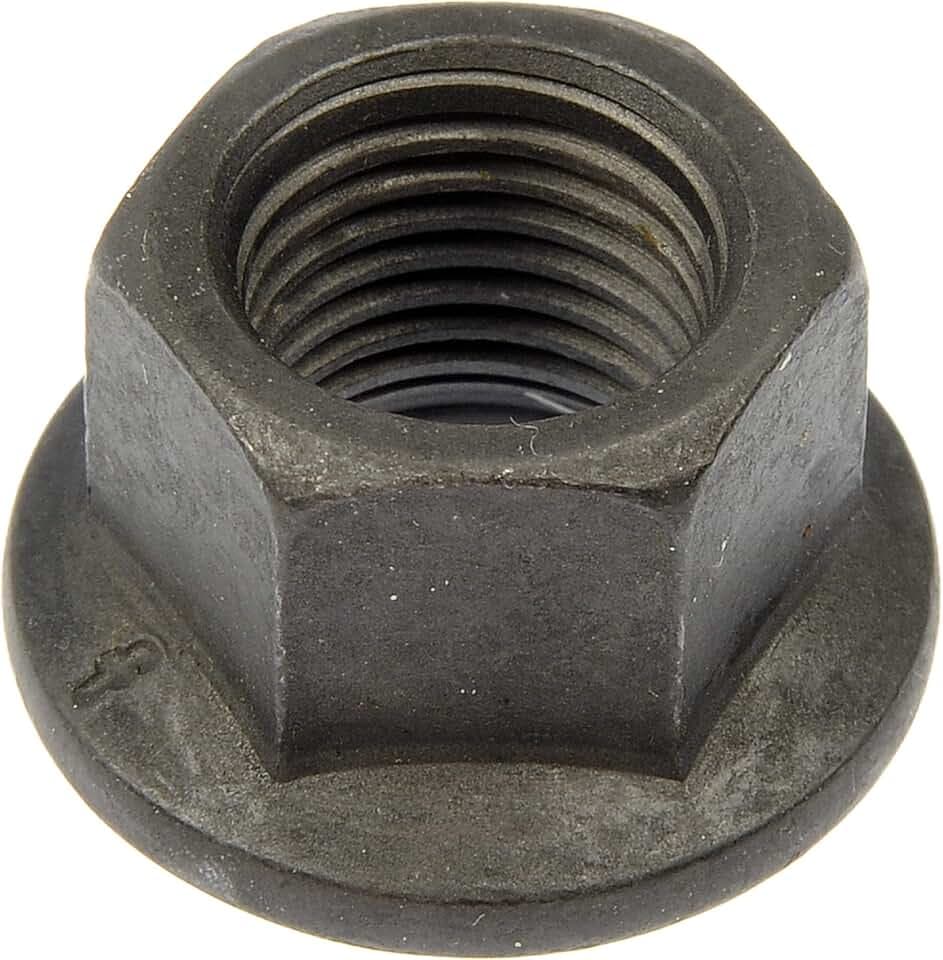 Dorman 611-295 Wheel Nut M14-1.5 Flanged Flat Face - 19 mm Hex, 15.5 mm Length Compatible with Select Dodge/Freightliner Models, 10 Pack