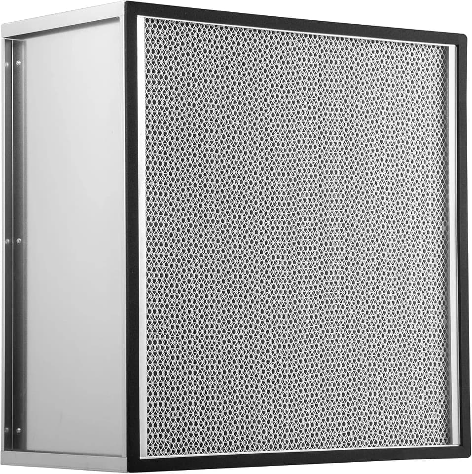 VEVOR Filter Replacement, 24'' x 24'' x 11.5'' AC Filter, HEPA Pleated Air Filter, Air Filter Replacement with Durable Galvanized Frame, 99.97% Standard Filter Compatible for HEPA Filter Novair 2000
