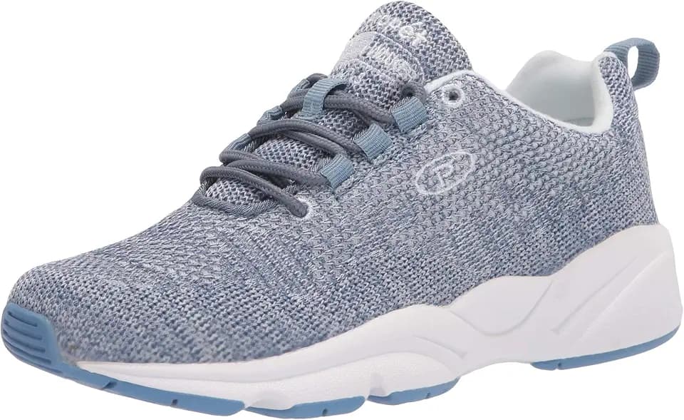 Propet Mens Tour Knit Lace Up Sneakers Shoes Casual - Grey