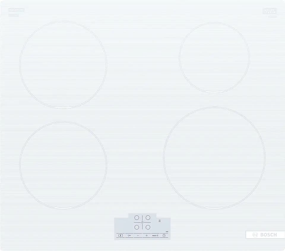 Bosch PUE612BB1E Serie 4 Induktionskochfeld 60 cm 4-Zonen Standard Weiß