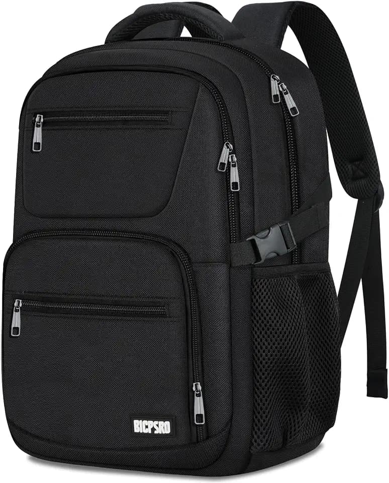 Black backpack for school, School Backpack for boys teens, Backpacks for men, College high middle school bookbag Fits15.6 Inch Laptop with Reinforced Straps, Boys backpack, Book bag