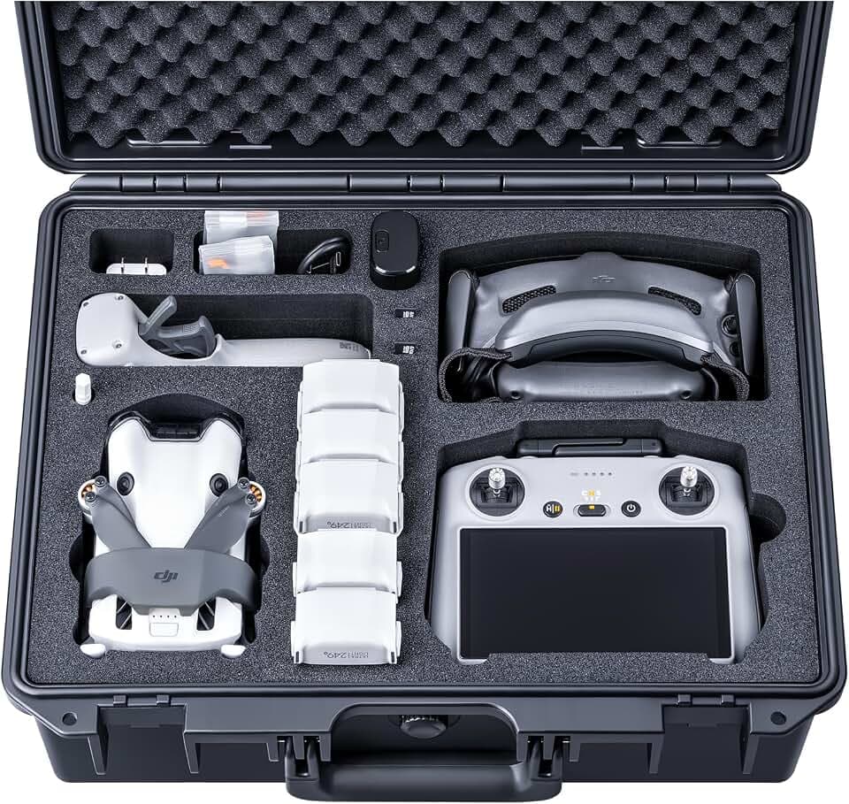 Lykus Titan MM420 Wasserdicht Tasche/Koffer/Case für DJI Mini 4 Pro/Mini 3 Pro, Goggles 3/2/Integra, RC Motion 3/2, DJI RC2/RC/RC-N2/N1 und Zubehör[NUR Koffer]
