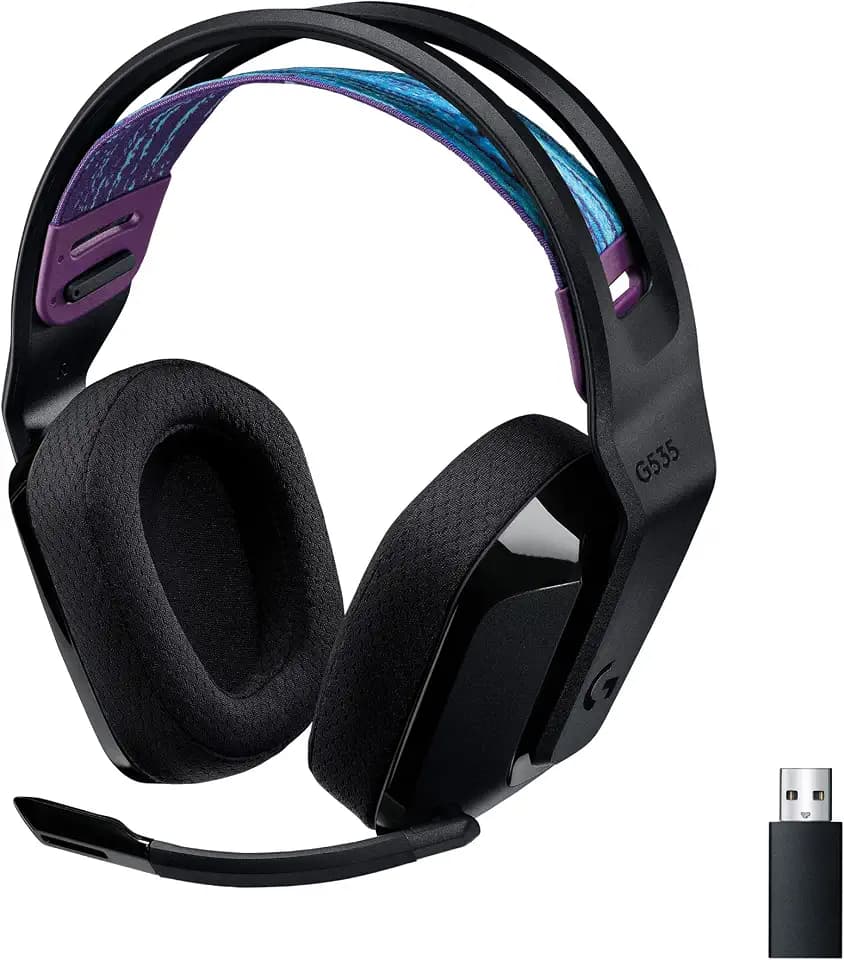 Logitech G535 Lightspeed Wireless Gaming Headset - Black