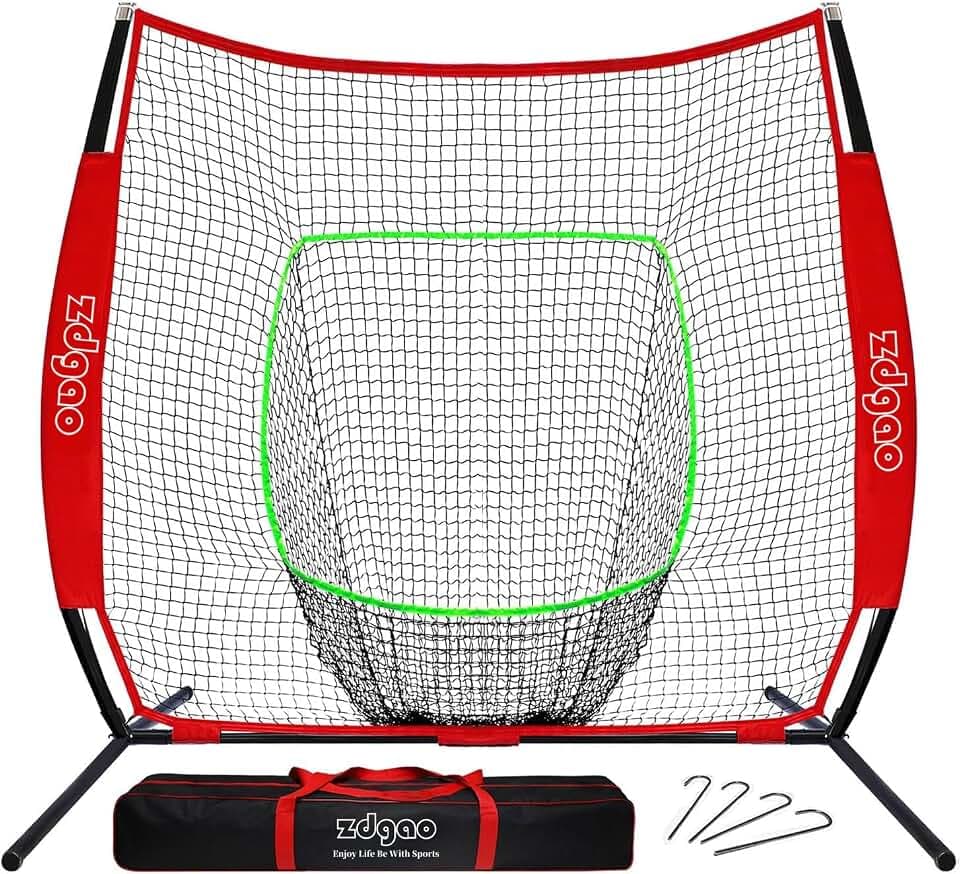 7x7FT Baseball Net for Any Skill Level Players to Batting&Hitting&Pitching