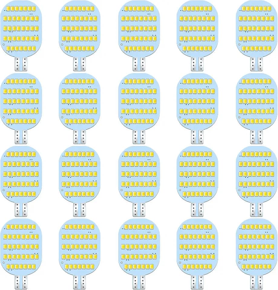 Super Bright T10 921 922 912 LED Bulbs for 12V RV Ceiling Dome Light RV Indoor Lights Camper Trailer Motorhome Marine Boat Dome Interior Light (4500K Natural White, 20)