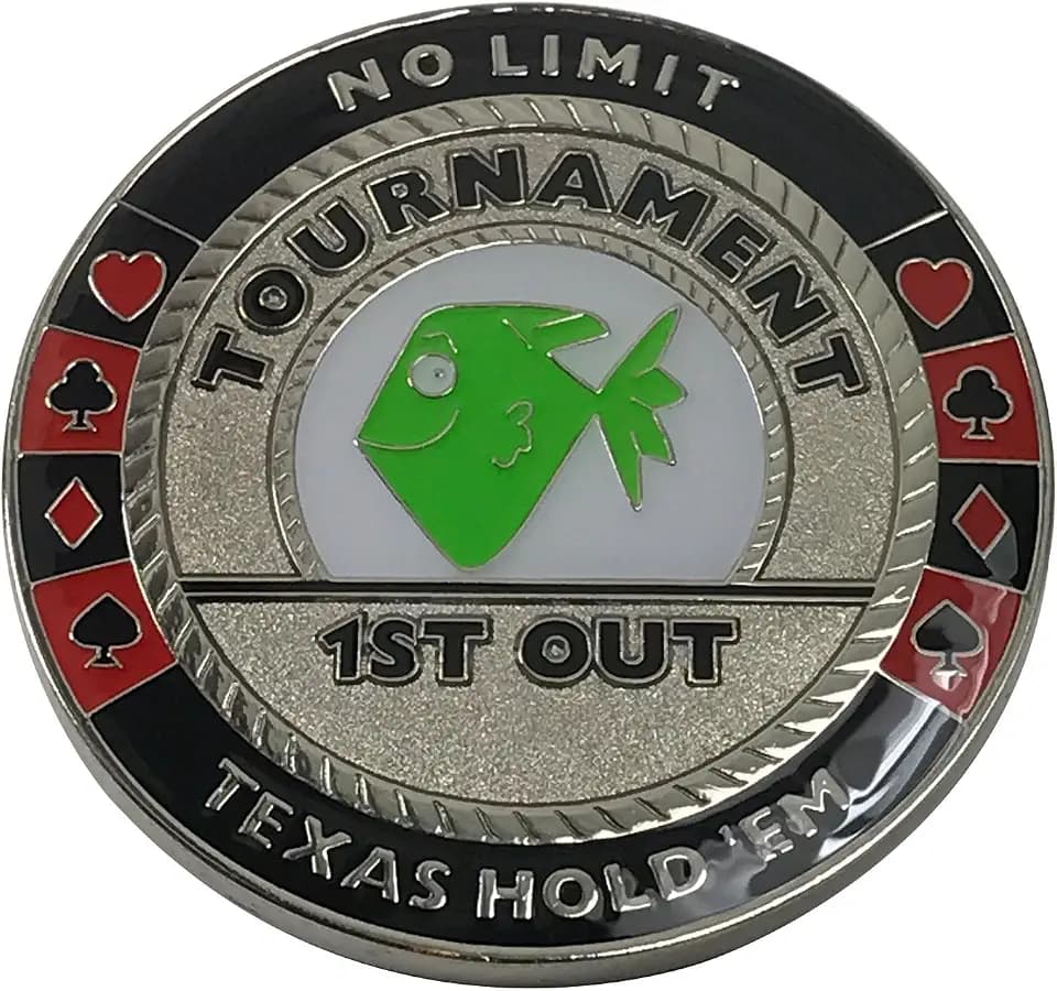 1st Out Funny Poker Trophy Poker Weight