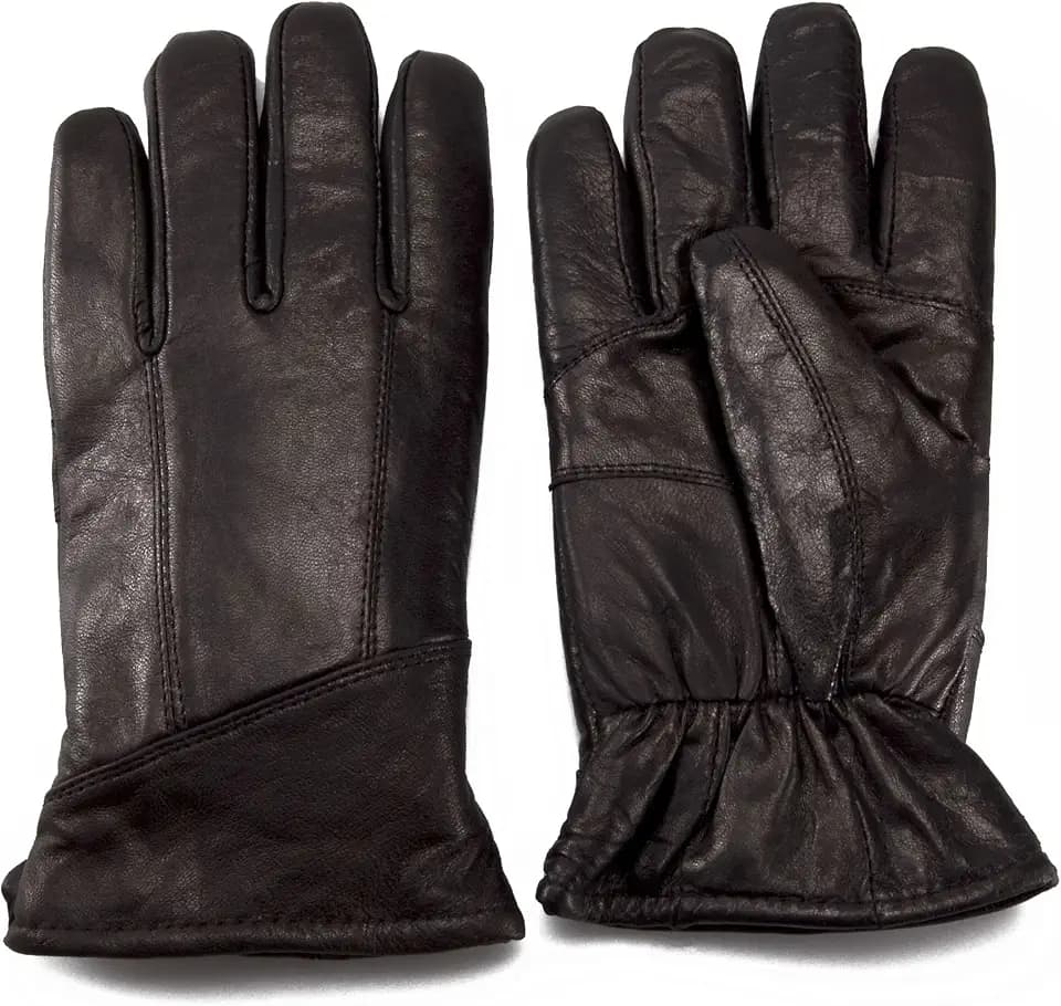 Nordvek - Herren-Handschuhe mit Futter aus Schaffell - Echtes Leder - # 302-100