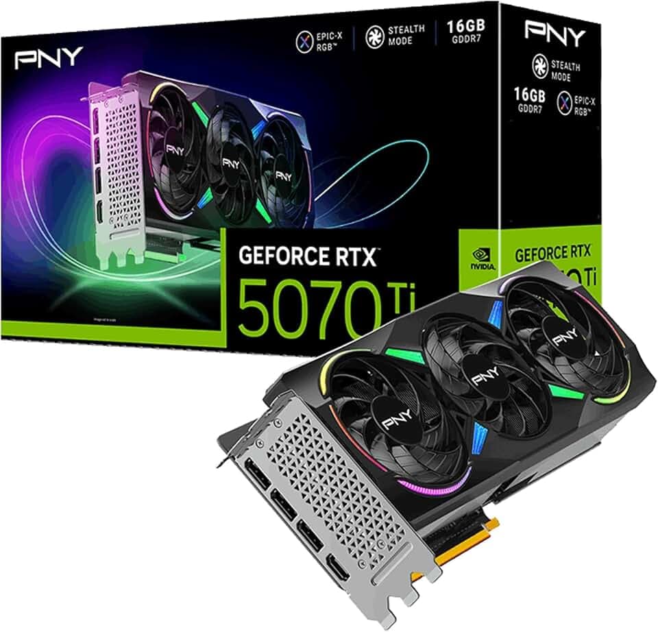 PNY Epic-X Triple GeForce RTX 5070 Ti OC 16GB GDDR7 256Bit HDMI/DP Grafikkarte