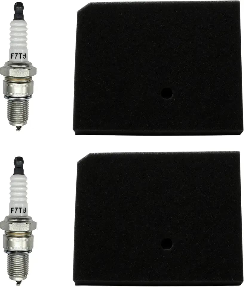 2PCS Inverter Generator air filter with 2PCS Spark plug compatible replacement for Harbor Freight Predator Super Quiet 3500W Generator