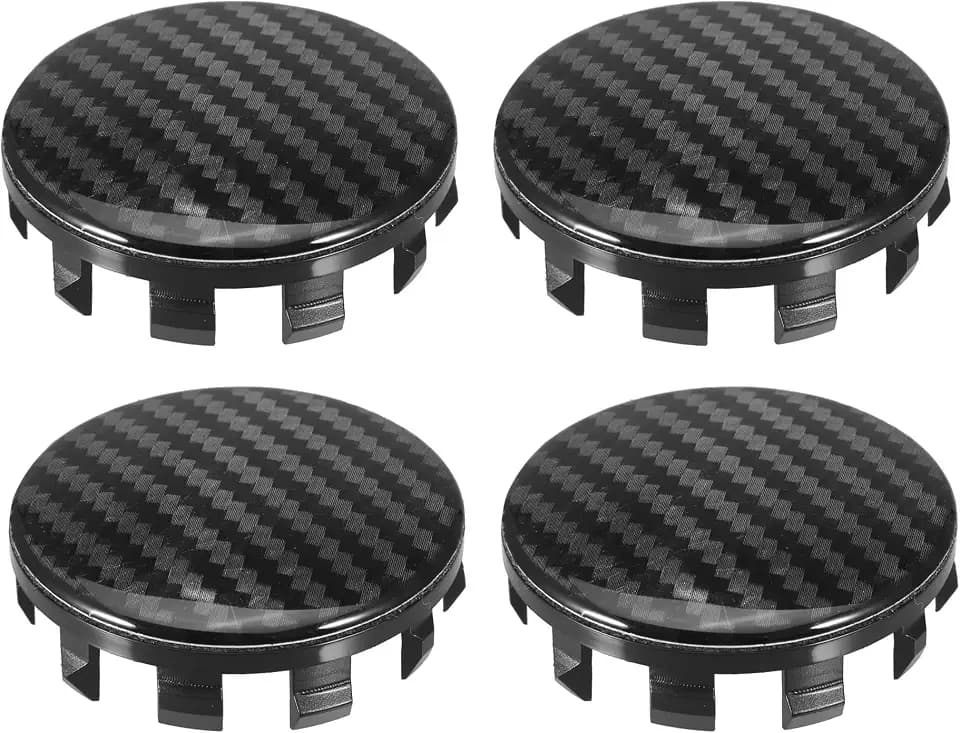 X AUTOHAUX 4 Pcs 56mm Wheel Center Hub Caps Hubcaps Covers Universal Rims Hub Cap Parts for Car Black Inner Diameter: 54mm / 2.12"(D)