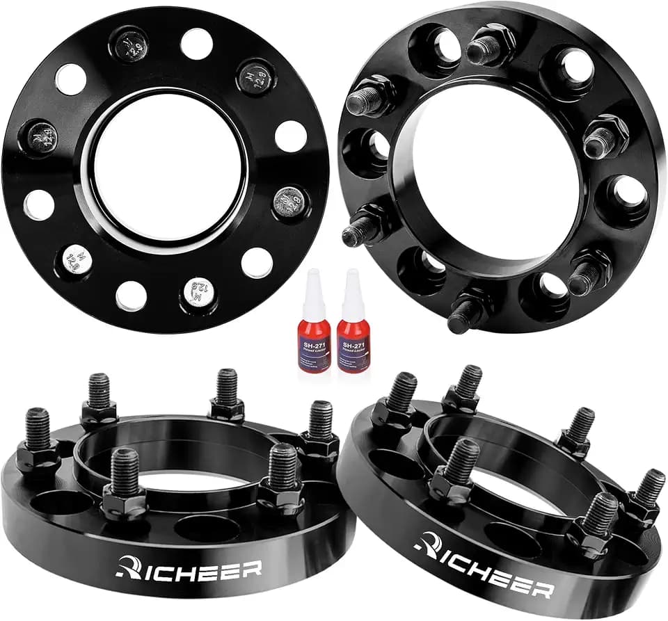 Richeer 1 inch 6x5.5 Hub Centric Wheel Spacers for 1995-2023 Tacoma
