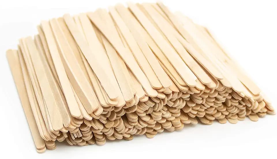 Extiff Set mit 2000 Rührstäbchen aus Holz, 11 cm, biologisch abbaubar, für heiße und kalte Getränke