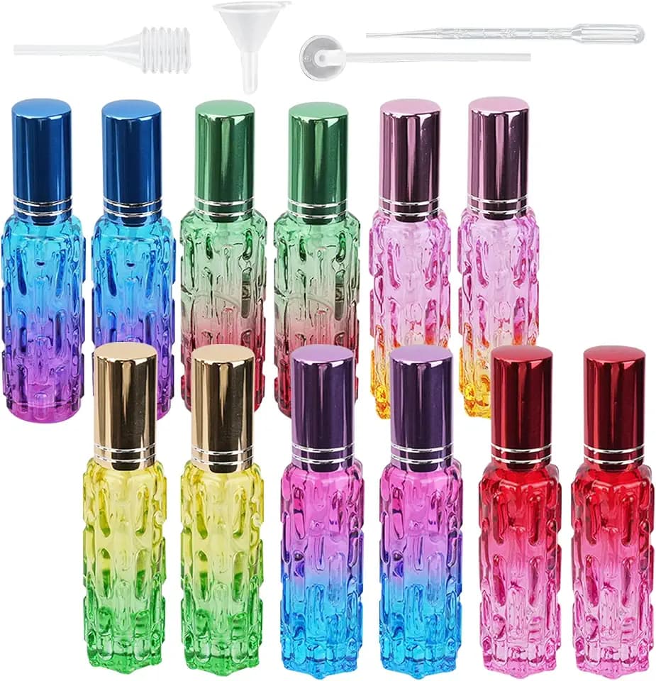 12Pcs 10ML Leak Proof Perfume Travel Bottles