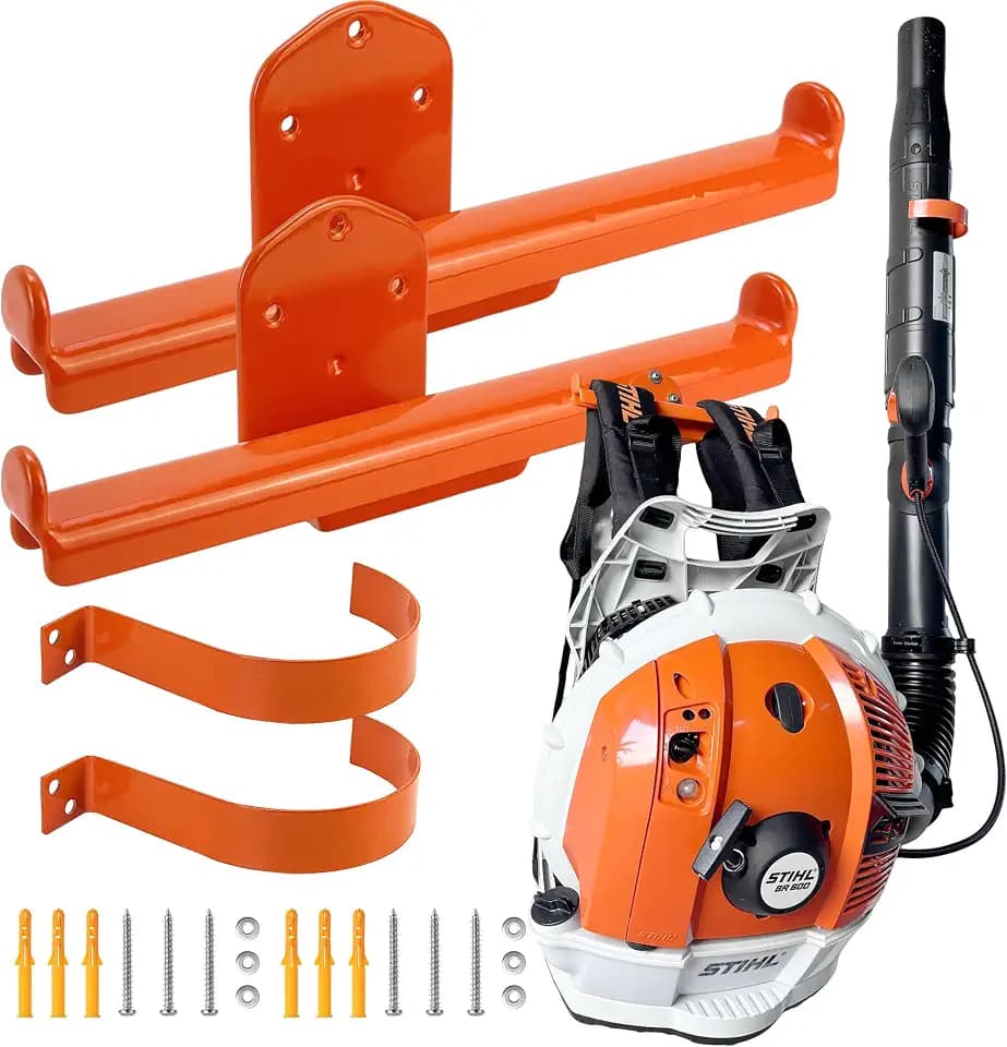 Backpack Blower Rack with Tube Hook, 2 Pack Backpack Blower Wall Mount