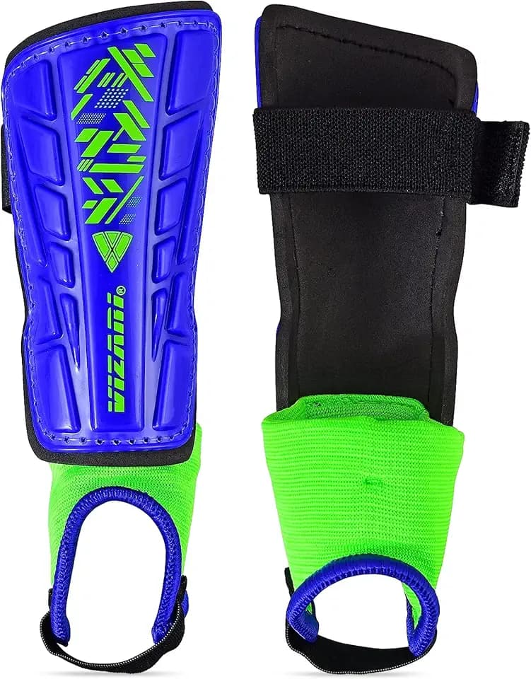 Vizari Malaga Soccer Shin Guards for Kids | Soccer Gear for Boys Girls | Protective Soccer Equipment | Adjustable Straps