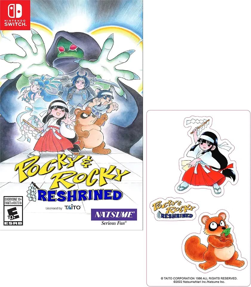 Pocky & Rocky Reshrined plus BONUS Stickers for Nintendo Switch