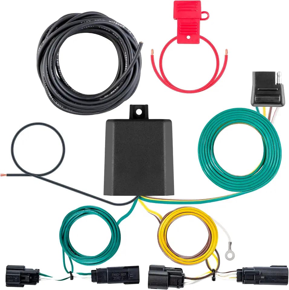 CURT 56566 Vehicle-Side Custom 4-Pin Trailer Wiring Harness, Fits Select GMC Terrain