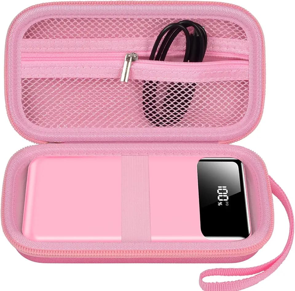ANKHOH Portable Bank Charger Case for Charmast for VRURC for Citicr Pink