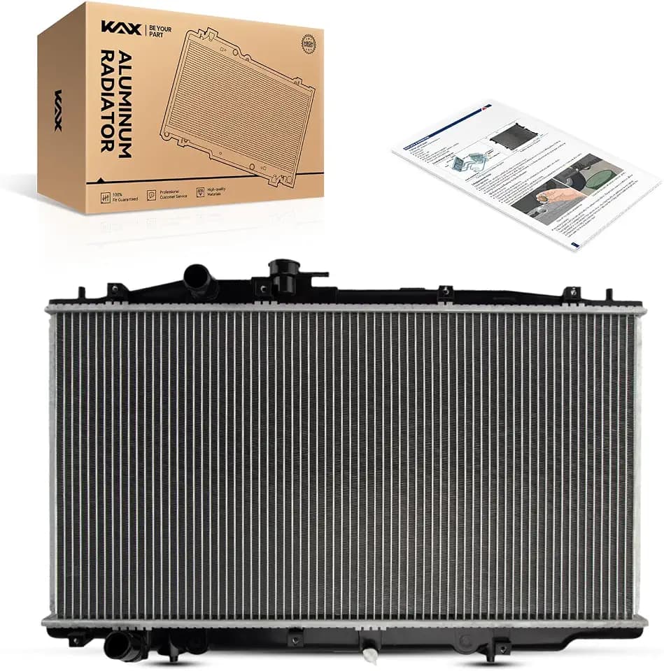 KAX CU2571 Car Engine Radiator, Compatible with 2003-2007 Accord 3.0L
