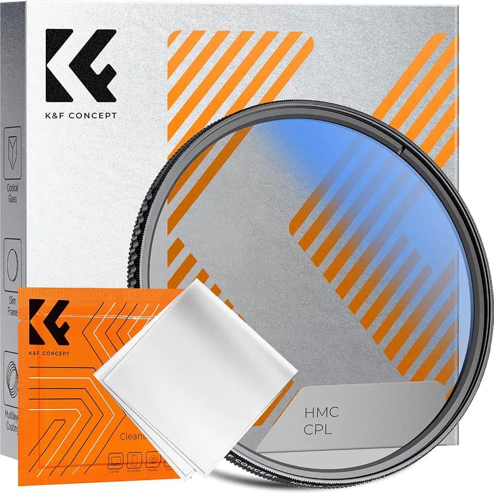 K&F Concept 40.5mm Circular Polarizer Lens Filter Ultra-Slim Optical Glass
