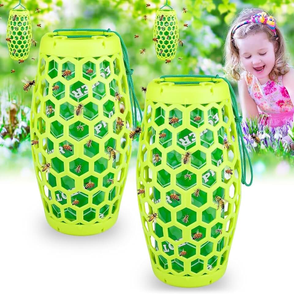 Wasp Trap Bee Catcher - Outdoor Hanging Carpenter Bee Traps
