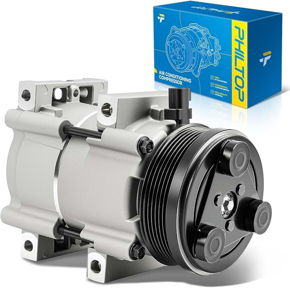 PHILTOP 68193 NEW AC Compressor w/Clutch for Mustang 2007-2010 4.0L