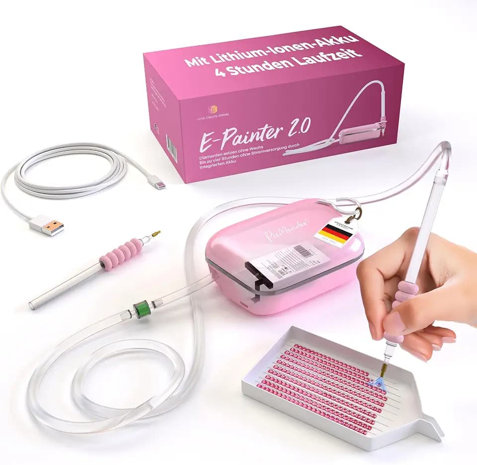Picmondoo E-Painter für Diamond Painting (Rosa 2 - Stufen)