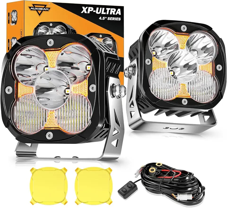 Auxbeam XP-Ultra Series 4.5'' Ditch Lights, Spot Flood Combo LED Light Pods