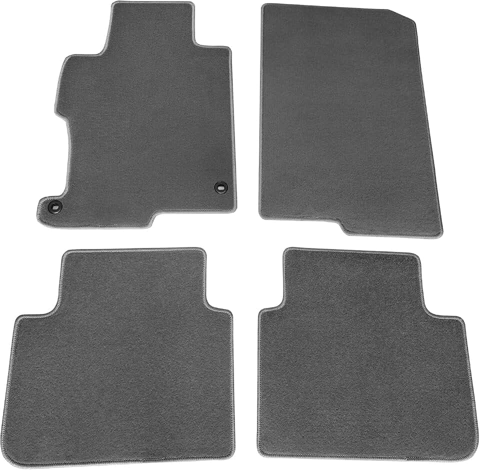 Fit 2013-2017 Honda Accord Sedan 4-Door Floor Mat Nylon Gray